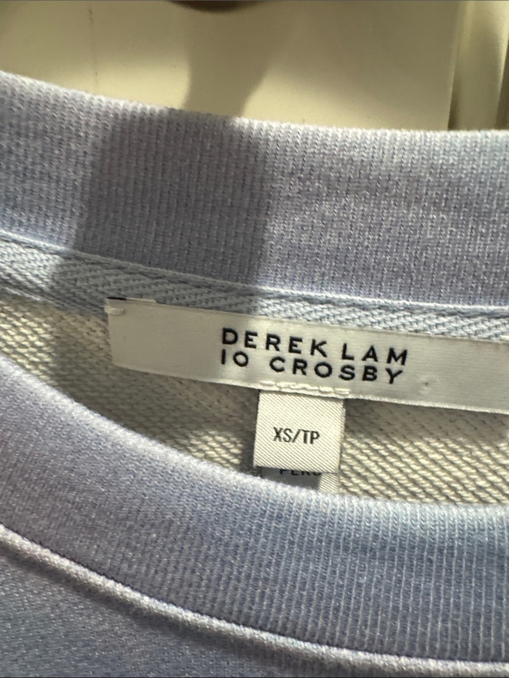 10 Crosby Derek Lam Pastel Ombre Crewneck Sweater - Pink & Blue - Picture 4 of 4